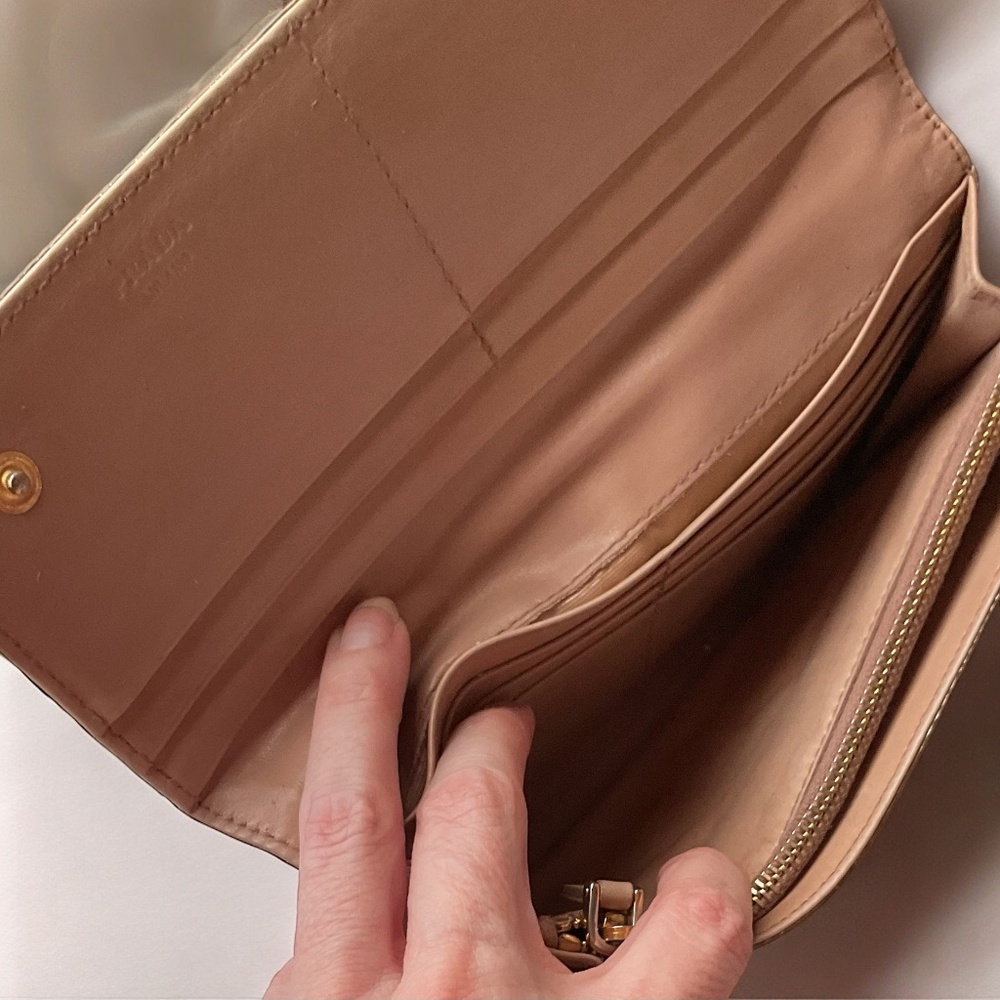 Authentic Prada Python Leather Continental Wallet… - image 6